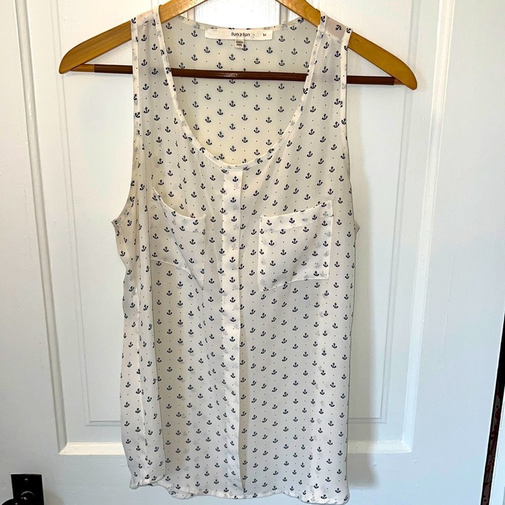 fun 2 fun // Anchor-print Tank